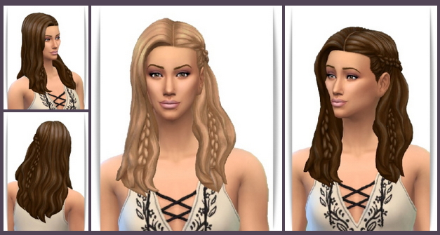 Sims 4 Fame Braids no Rings hair at Birksches Sims Blog