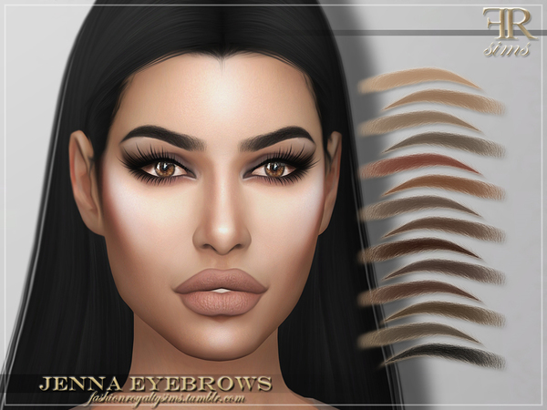Sims 4 FRS Jenna Eyebrows by FashionRoyaltySims at TSR