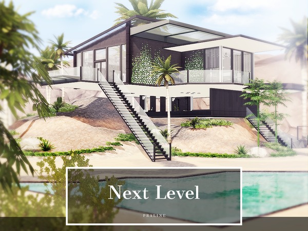 Sims 4 Next Level house by Pralinesims at TSR