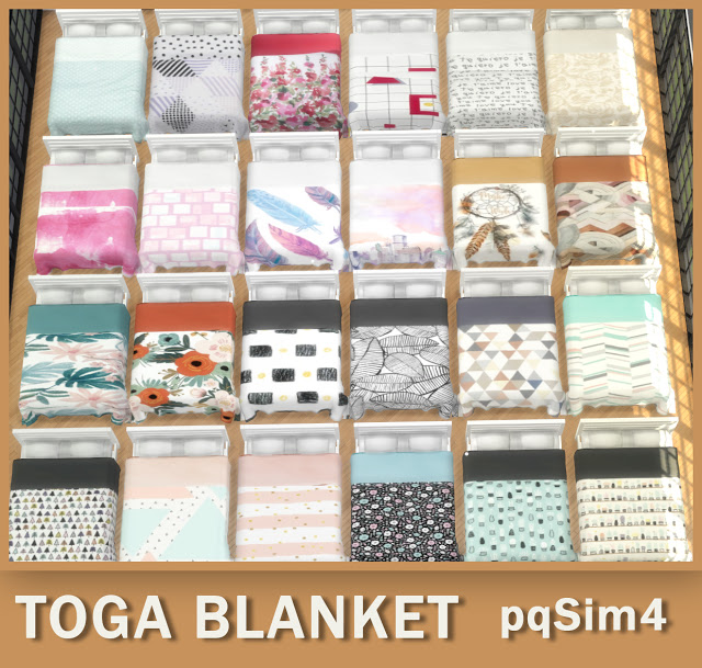 Sims 4 Toga Blanket at pqSims4