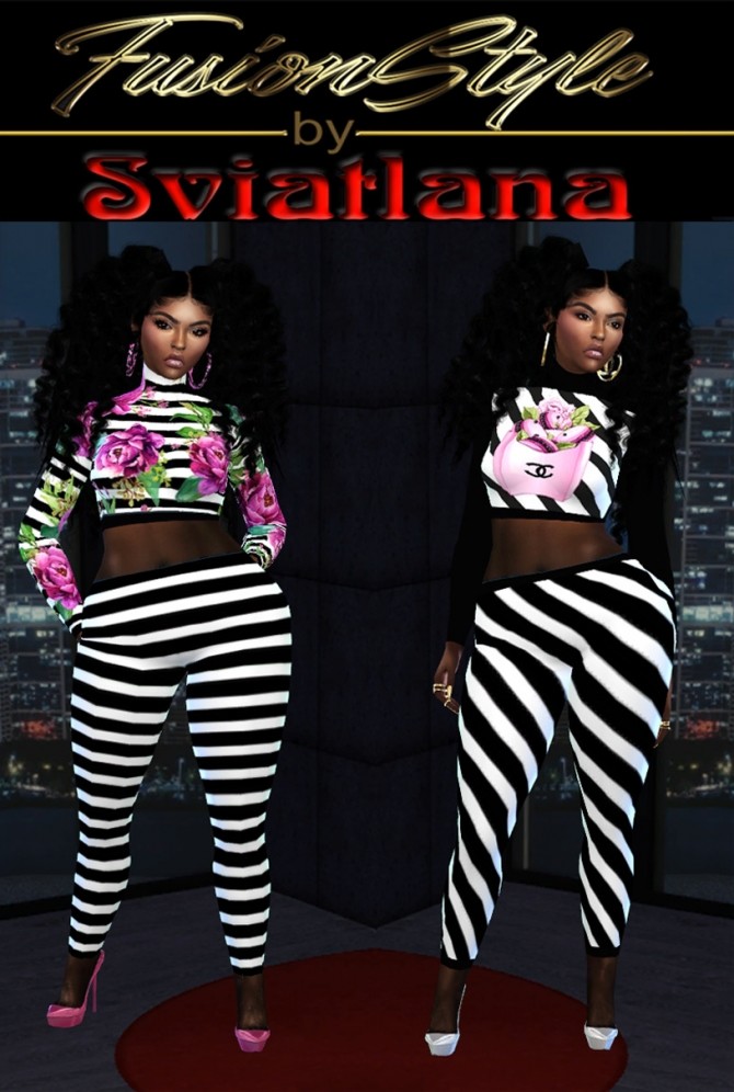 Top & Leggings at FusionStyle by Sviatlana » Sims 4 Updates