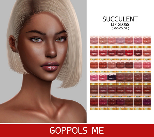 Sims 4 GPME GOLD Succulent Lip Gloss at GOPPOLS Me