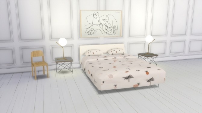 Sims 4 BED AND BEDDING at Meinkatz Creations