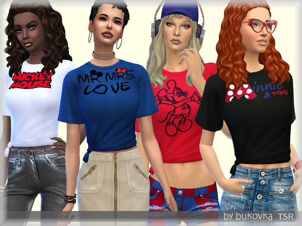 Sims 4 T shirts F by bukovka at TSR