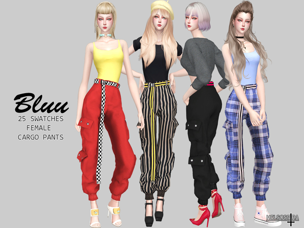 BLUU Cargo Pants by Helsoseira at TSR » Sims 4 Updates