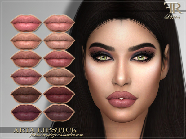 Sims 4 FRS Aria Lipstick by FashionRoyaltySims at TSR