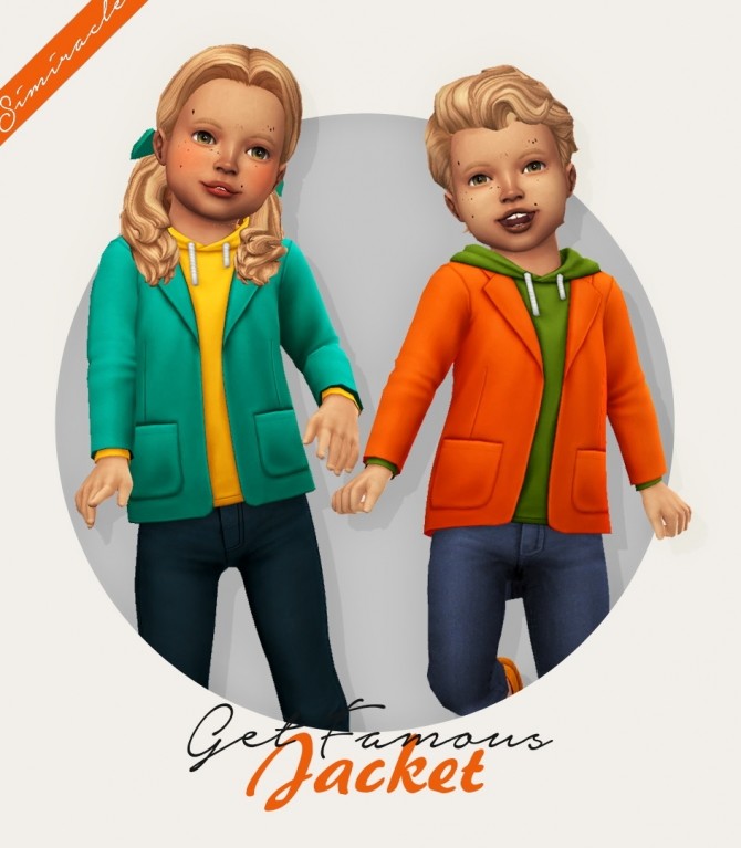 Sims 4 Get Famous Jacket Recolor at Simiracle