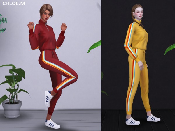 Sims 4 Sports wear Top by ChloeMMM at TSR