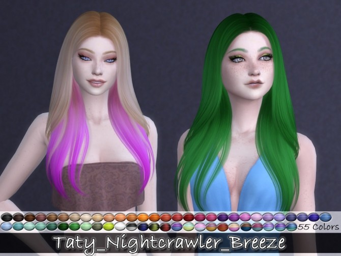 Sims 4 Nightcrawler Breeze Hair Recolors at Taty – Eámanë Palantír