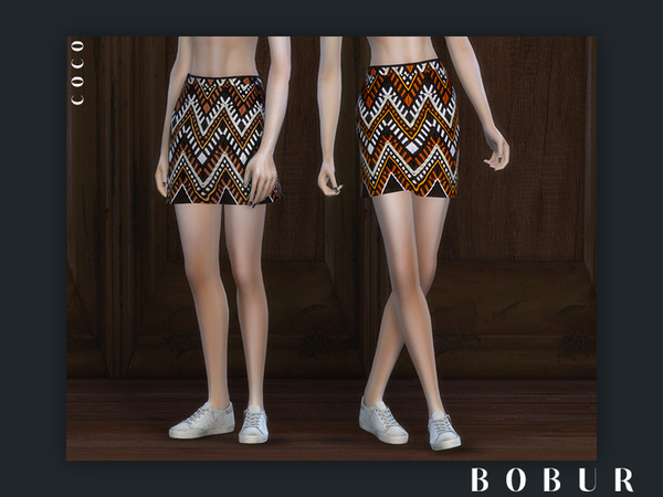 Sims 4 Coco skirt by Bobur3 at TSR