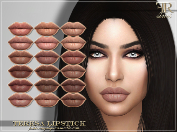 Sims 4 FRS Teresa Lipstick by FashionRoyaltySims at TSR