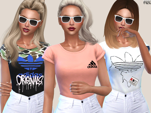 Sims 4 Tees Collection by Pinkzombiecupcakes at TSR