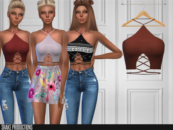 Sims 4 189 Top by ShakeProductions at TSR
