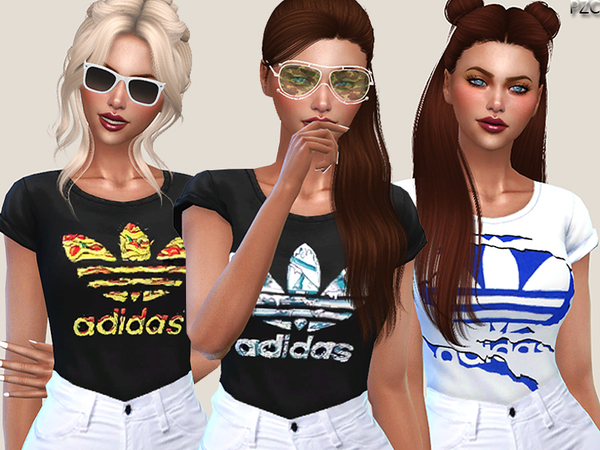 Sims 4 Tees Collection by Pinkzombiecupcakes at TSR