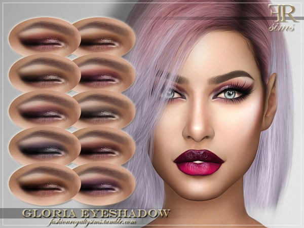 Sims 4 FRS Gloria Eyeshadow by FashionRoyaltySims at TSR