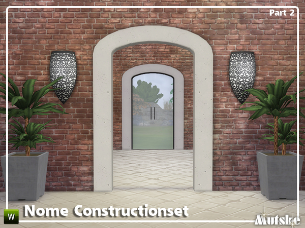 Sims 4 Nome Arched Construction set by mutske at TSR
