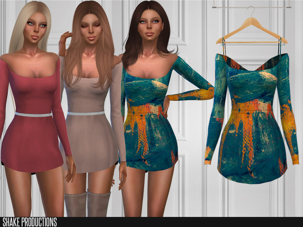 Sims 4 188 Dress by ShakeProductions at TSR