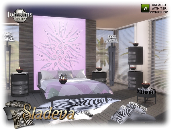 Sims 4 Sladeva bedroom by jomsims at TSR