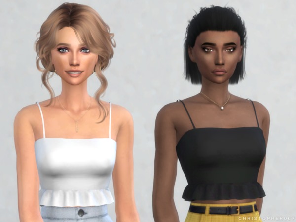 Sims 4 Interlude Top by Christopher067 at TSR