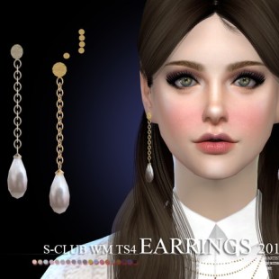 Earrings N29 by S-Club LL at TSR » Sims 4 Updates