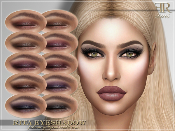 Sims 4 FRS Rita Eyeshadow by FashionRoyaltySims at TSR