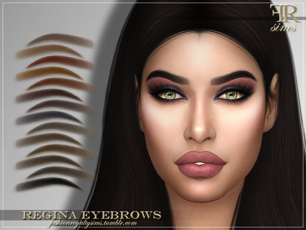 Sims 4 FRS Regina Eyebrows by FashionRoyaltySims at TSR