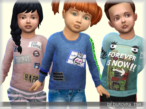 Sims 4 Sweater Toddler by bukovka at TSR