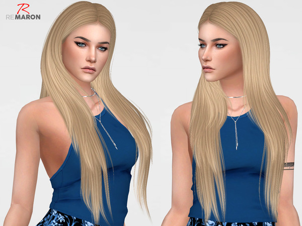 Sims 4 Dayana Hair Retexture by remaron at TSR