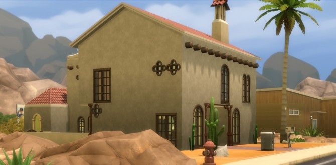 Sims 4 Pebble Burrow backdrop home re creation by Amondra at Mod The Sims