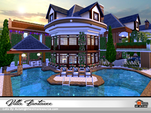 Sims 4 Villa Buntawee by autaki at TSR