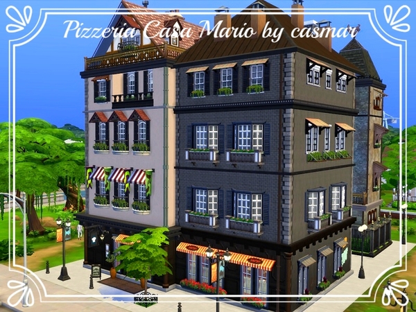 Sims 4 Pizzeria Casa Mario by casmar at TSR