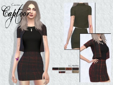 MixMix / NS outfit by carvin captoor at TSR » Sims 4 Updates