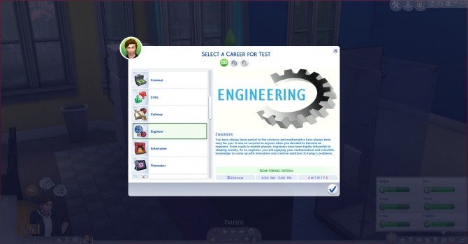 Sims 4 Engineering Career Mod by Simply Sims8 at Mod The Sims