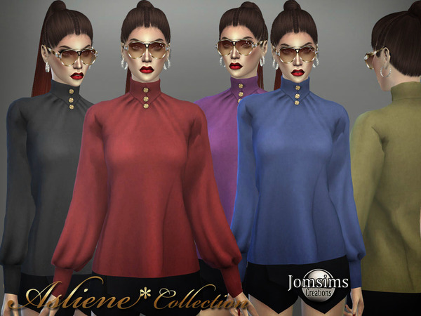 Sims 4 Asliene blouse 2 by jomsims at TSR