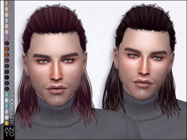Sims 4 Alex Hairstyle Pack by Anto at TSR