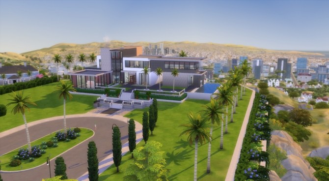 Sims 4 The Double U massive modern celebrity home by wouterfan at Mod The Sims