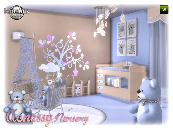 Sims 4 Acnassy nursery by jomsims at TSR