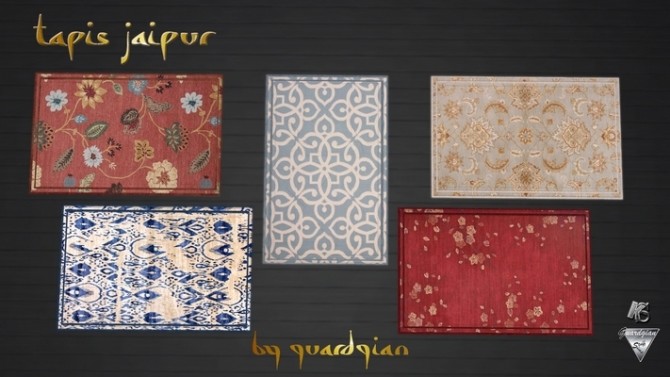 Sims 4 Jaipur Rugs by Guardgian at Khany Sims