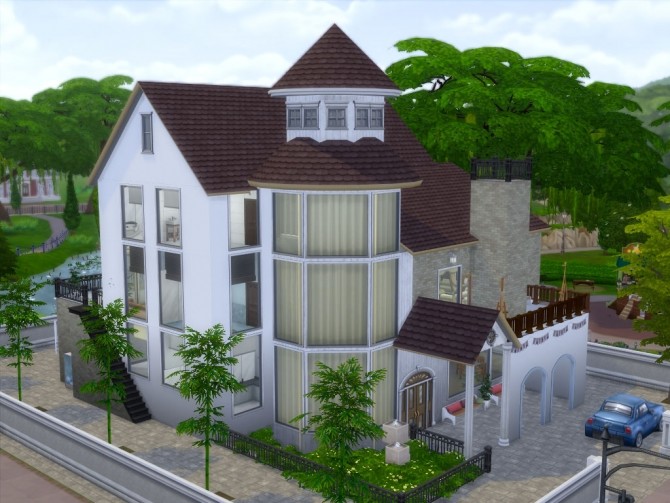 Sims 4 Parklands Rise house no cc by PinkGam3r at Mod The Sims