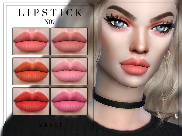 Sims 4 Lipstick N07 by Merci at TSR