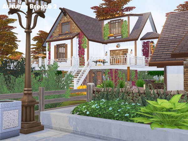 Sims 4 Autumn Breeze 2 house by Pralinesims at TSR
