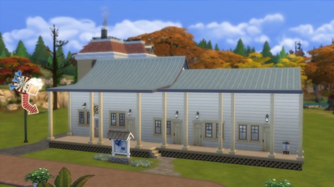 Sims 4 Bates Mansion + Motel by kinglauti at Mod The Sims