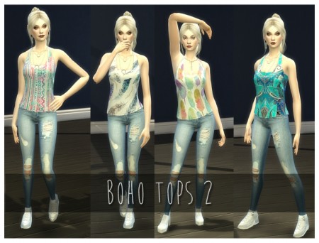 Bohemian Style Tops 2 by Nalae at Mod The Sims