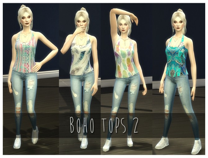 Sims 4 Bohemian Style Tops 2 by Nalae at Mod The Sims