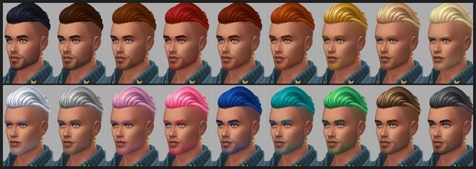 Sims 4 Alexis hair by Mathcope at Sims 4 Studio