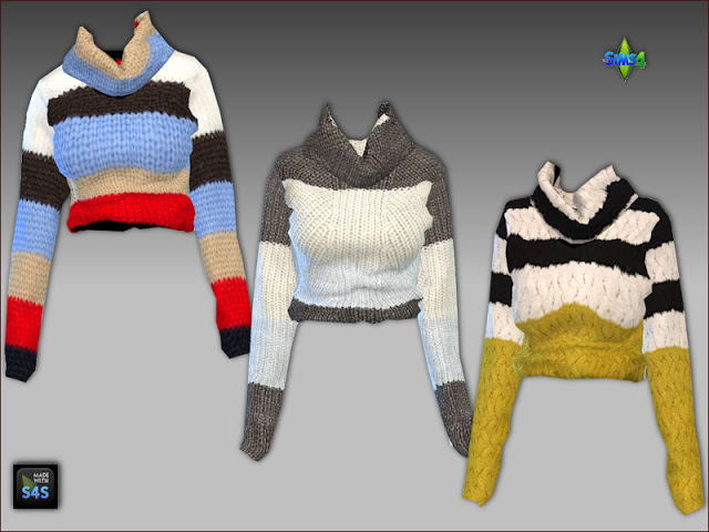 Sims 4 Sweaters by Mabra at Arte Della Vita