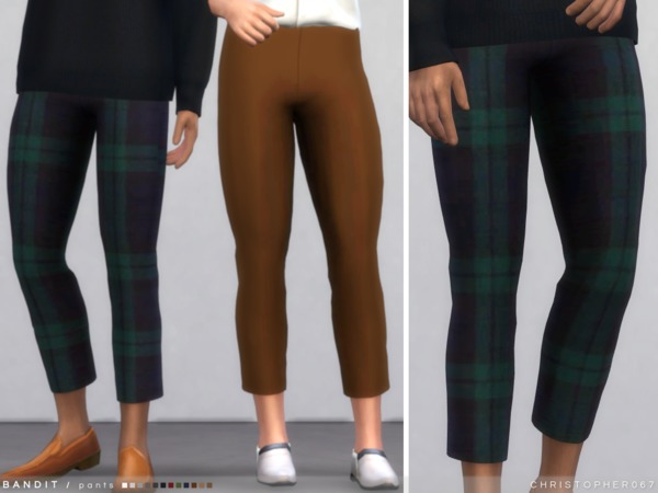 Sims 4 Bandit Pants by Christopher067 at TSR