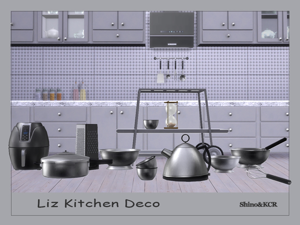 Sims 4 Kitchen Deco Liz by ShinoKCR at TSR