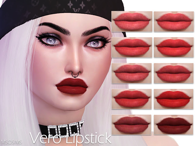 Sims 4 Vero Lipstick at MSQ Sims