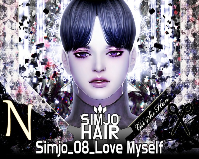 Sims 4 Hair 08 Love Myself at Kim Simjo